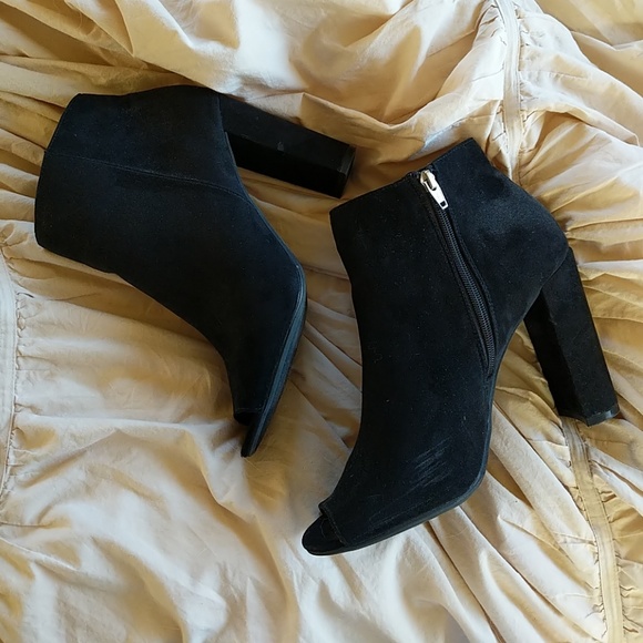 Merona Shoes - Merona Peep Toe Bootie - Worn Once!